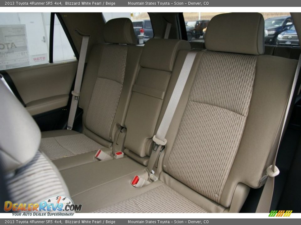 2013 Toyota 4Runner SR5 4x4 Blizzard White Pearl / Beige Photo #7