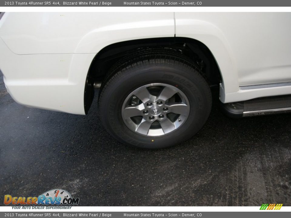 2013 Toyota 4Runner SR5 4x4 Blizzard White Pearl / Beige Photo #10