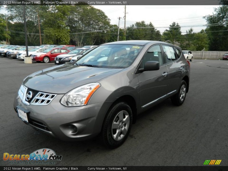 2012 Nissan Rogue S AWD Platinum Graphite / Black Photo #1