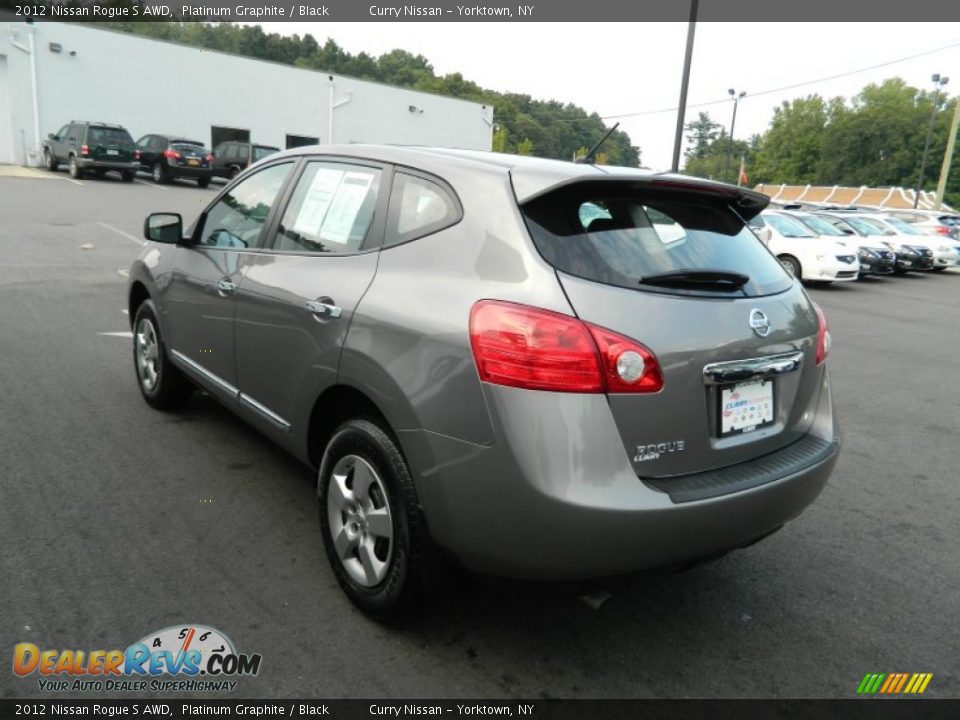 2012 Nissan Rogue S AWD Platinum Graphite / Black Photo #3