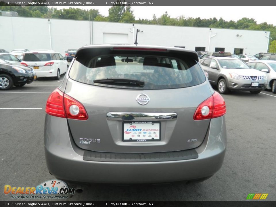 2012 Nissan Rogue S AWD Platinum Graphite / Black Photo #4
