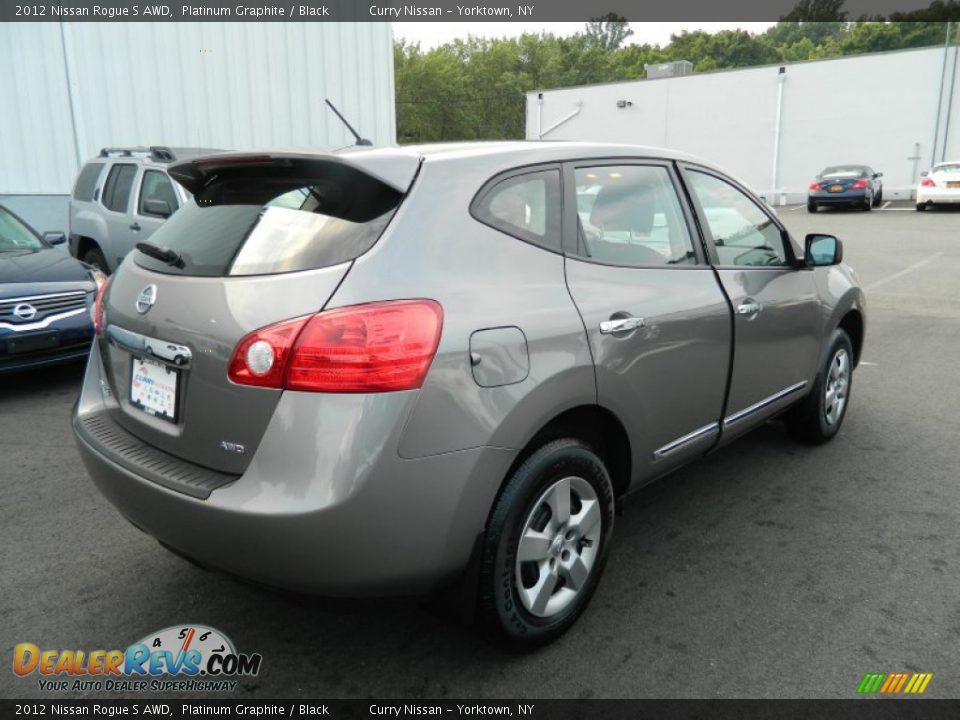 2012 Nissan Rogue S AWD Platinum Graphite / Black Photo #5