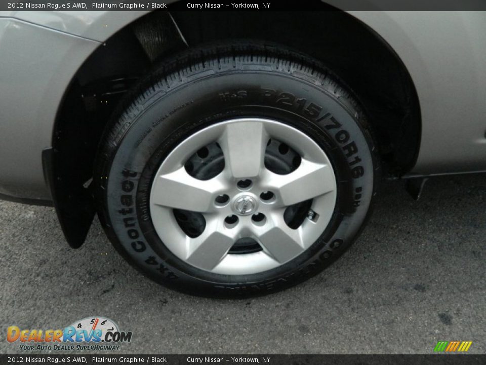 2012 Nissan Rogue S AWD Platinum Graphite / Black Photo #12