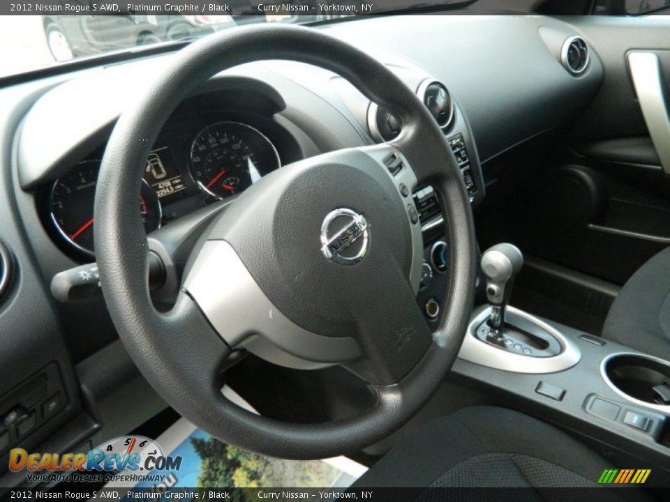 2012 Nissan Rogue S AWD Platinum Graphite / Black Photo #23