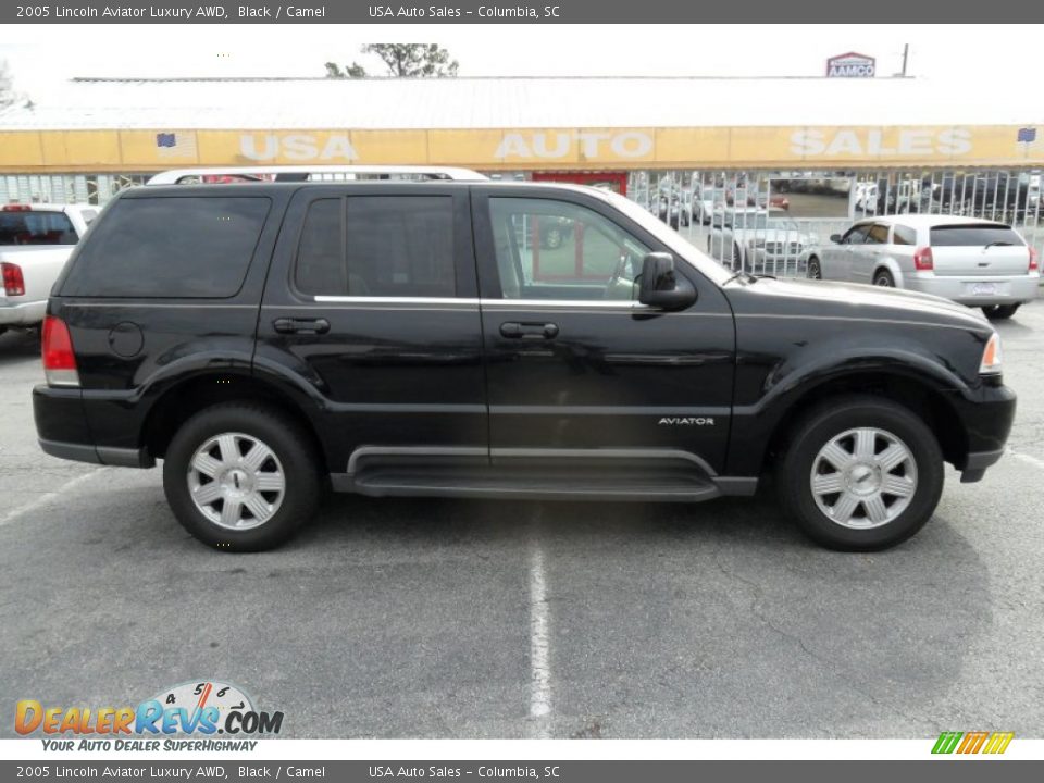 2005 Lincoln Aviator Luxury AWD Black / Camel Photo #4