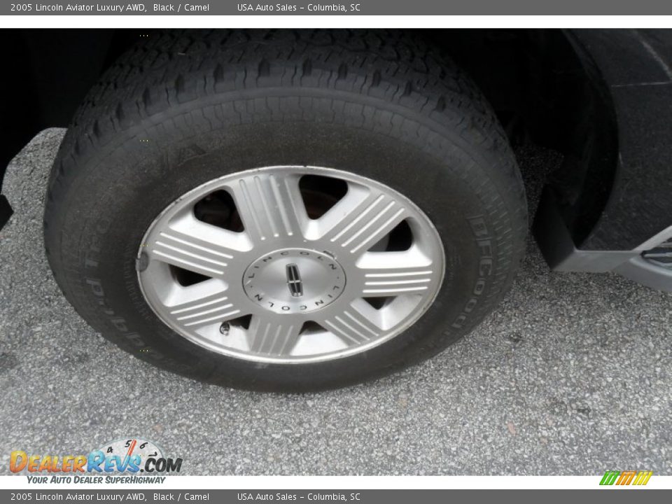 2005 Lincoln Aviator Luxury AWD Black / Camel Photo #6