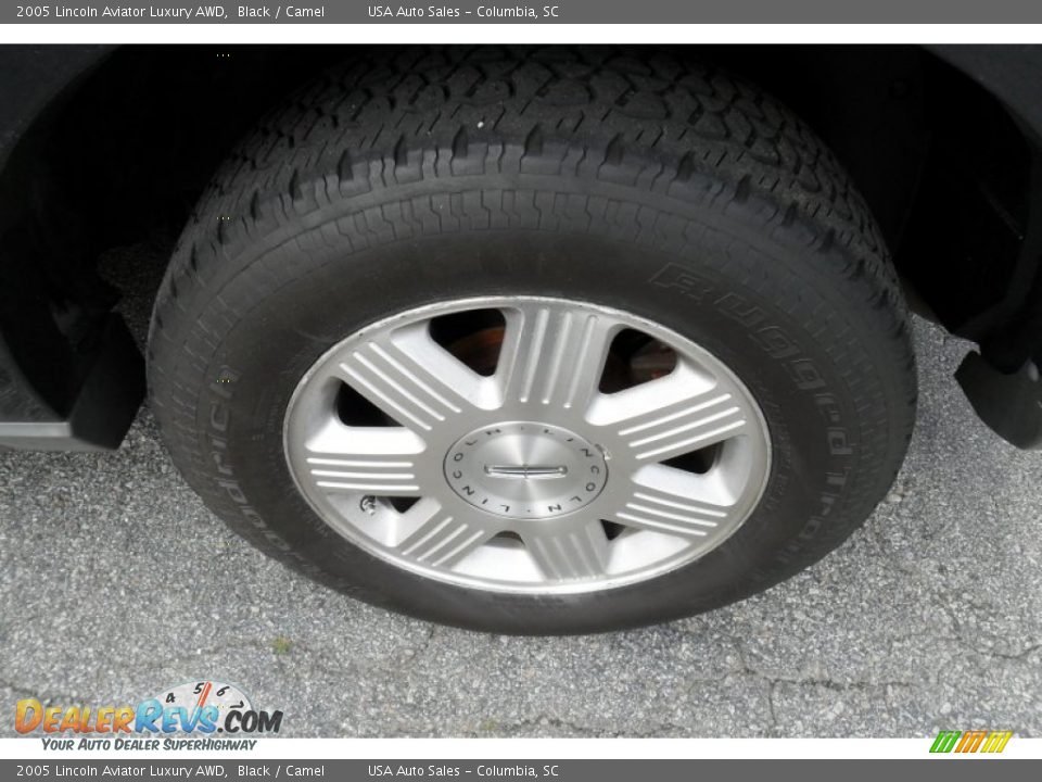 2005 Lincoln Aviator Luxury AWD Black / Camel Photo #11