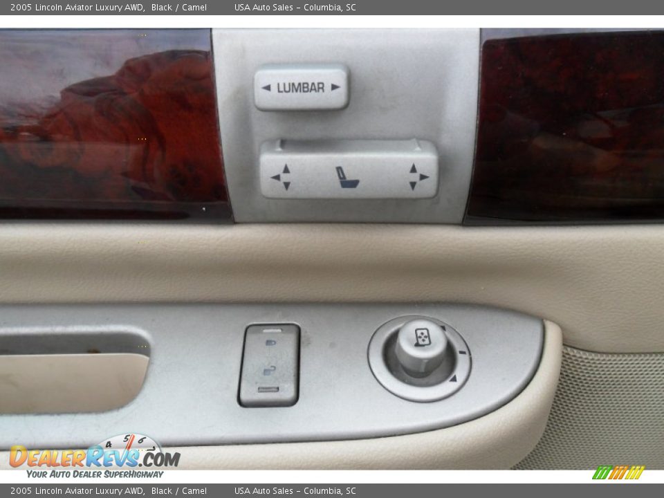 2005 Lincoln Aviator Luxury AWD Black / Camel Photo #15