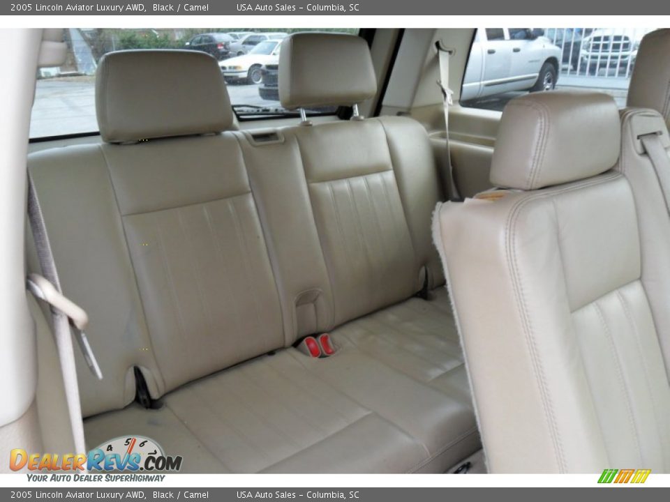 2005 Lincoln Aviator Luxury AWD Black / Camel Photo #22