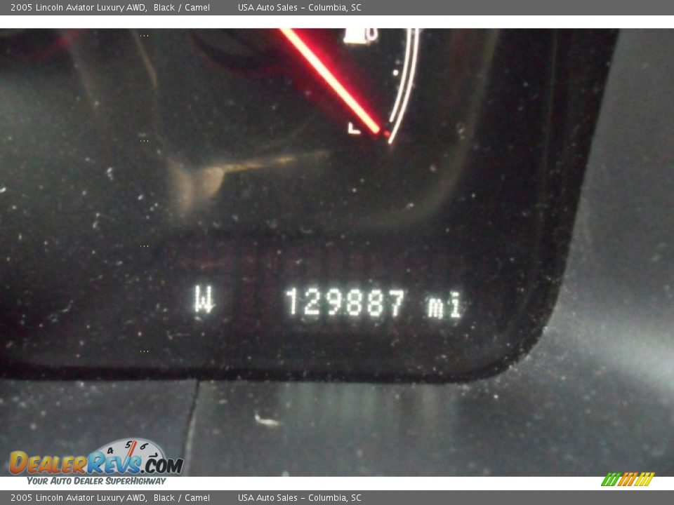 2005 Lincoln Aviator Luxury AWD Black / Camel Photo #36
