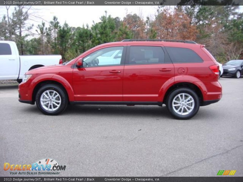 Brilliant Red Tri-Coat Pearl 2013 Dodge Journey SXT Photo #3