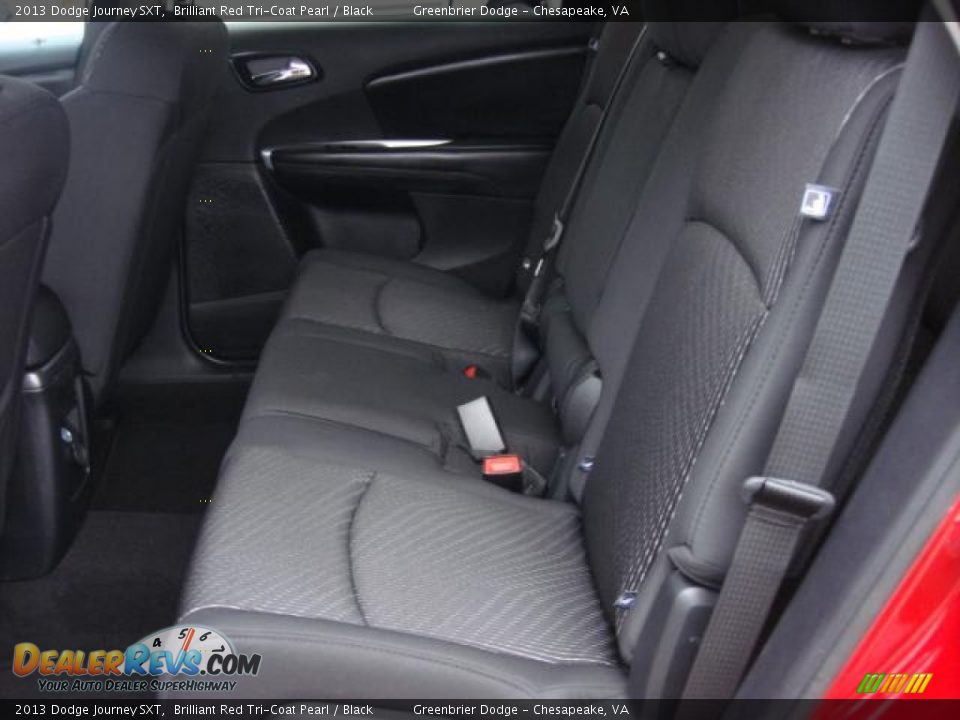 2013 Dodge Journey SXT Brilliant Red Tri-Coat Pearl / Black Photo #9