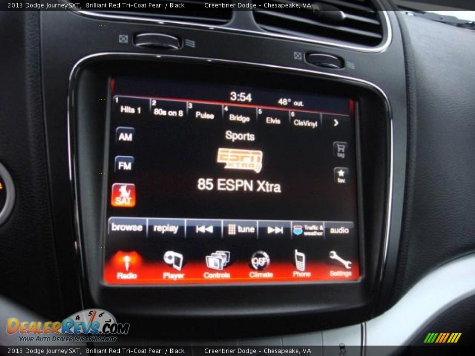 2013 Dodge Journey SXT Brilliant Red Tri-Coat Pearl / Black Photo #12