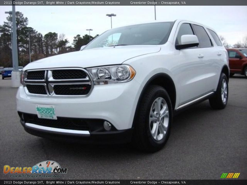 2013 Dodge Durango SXT Bright White / Dark Graystone/Medium Graystone Photo #1