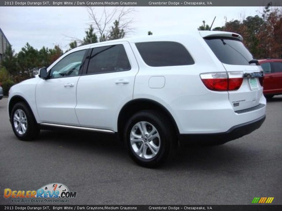 2013 Dodge Durango SXT Bright White / Dark Graystone/Medium Graystone Photo #3