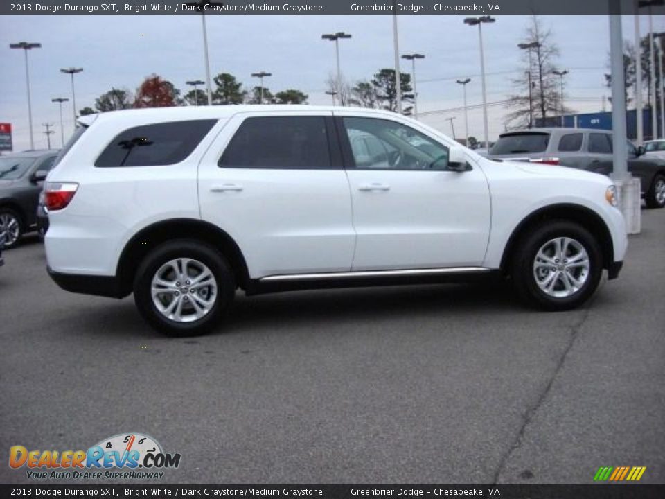 2013 Dodge Durango SXT Bright White / Dark Graystone/Medium Graystone Photo #5