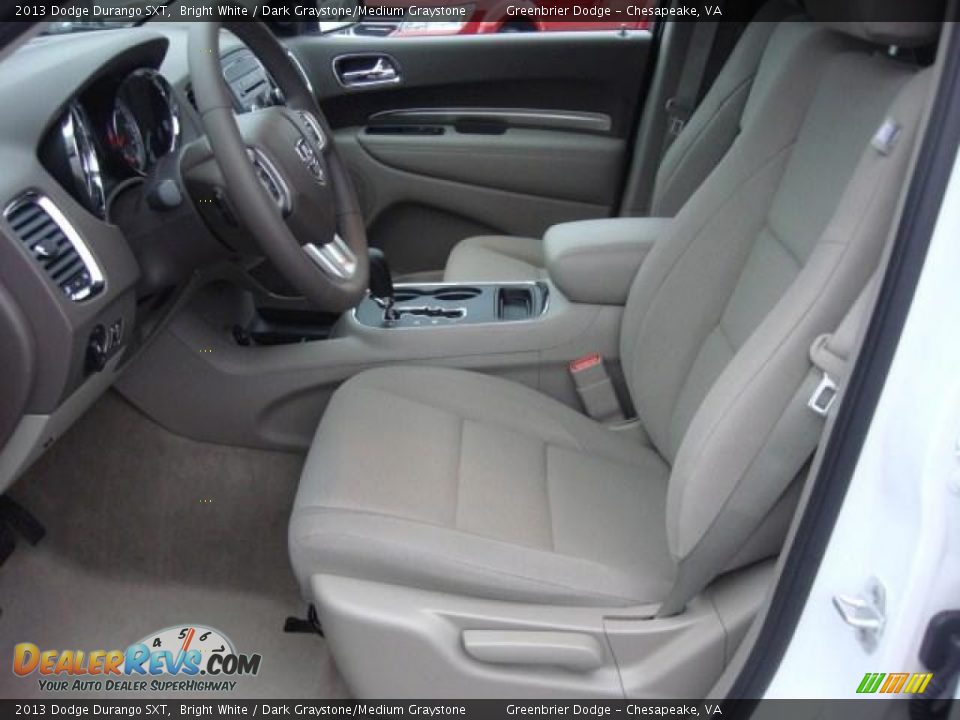 2013 Dodge Durango SXT Bright White / Dark Graystone/Medium Graystone Photo #8