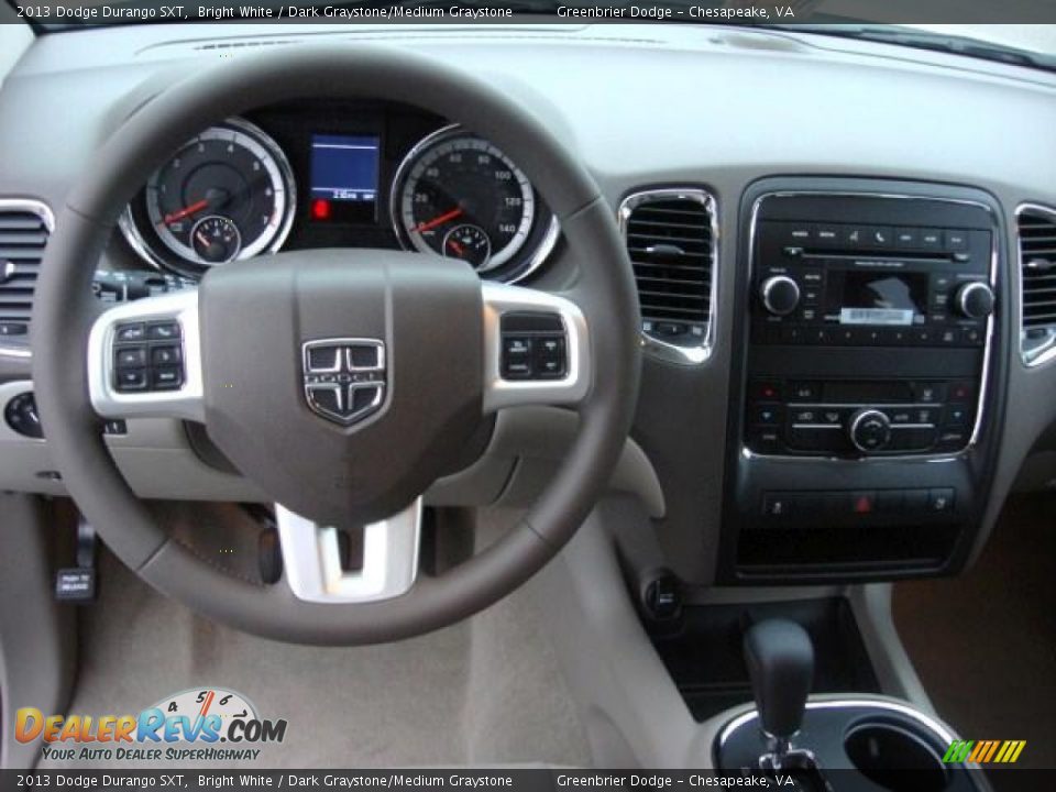 2013 Dodge Durango SXT Bright White / Dark Graystone/Medium Graystone Photo #11