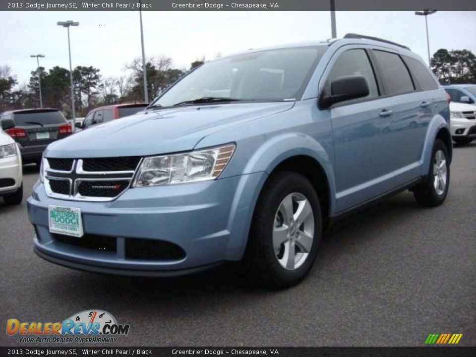 2013 Dodge Journey SE Winter Chill Pearl / Black Photo #1