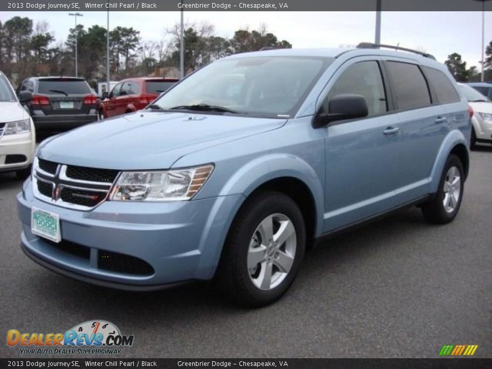 2013 Dodge Journey SE Winter Chill Pearl / Black Photo #2