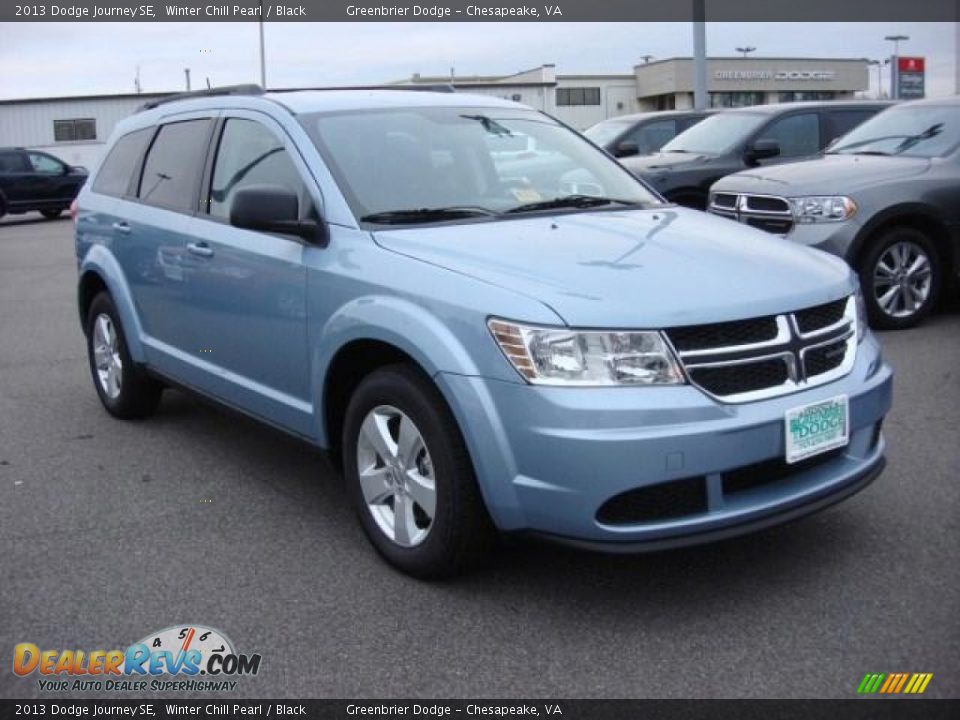 2013 Dodge Journey SE Winter Chill Pearl / Black Photo #5
