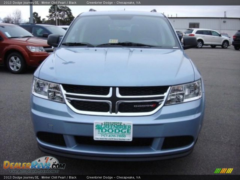 2013 Dodge Journey SE Winter Chill Pearl / Black Photo #6