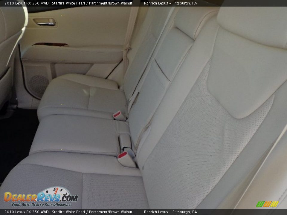 2010 Lexus RX 350 AWD Starfire White Pearl / Parchment/Brown Walnut Photo #5