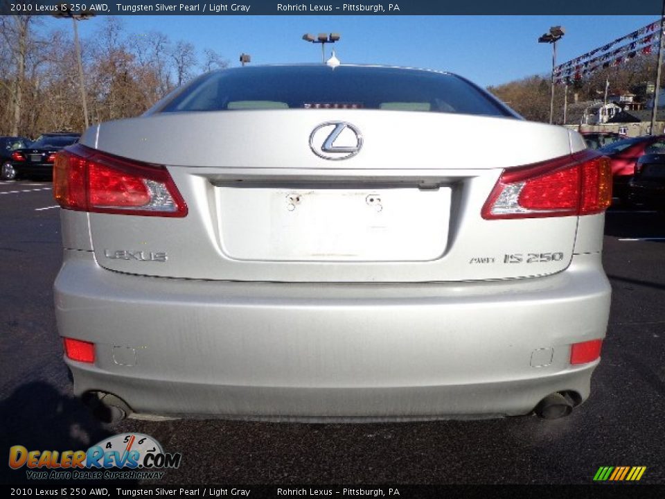 2010 Lexus IS 250 AWD Tungsten Silver Pearl / Light Gray Photo #10