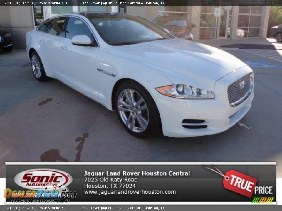 2013 Jaguar XJ XJ Polaris White / Jet Photo #1