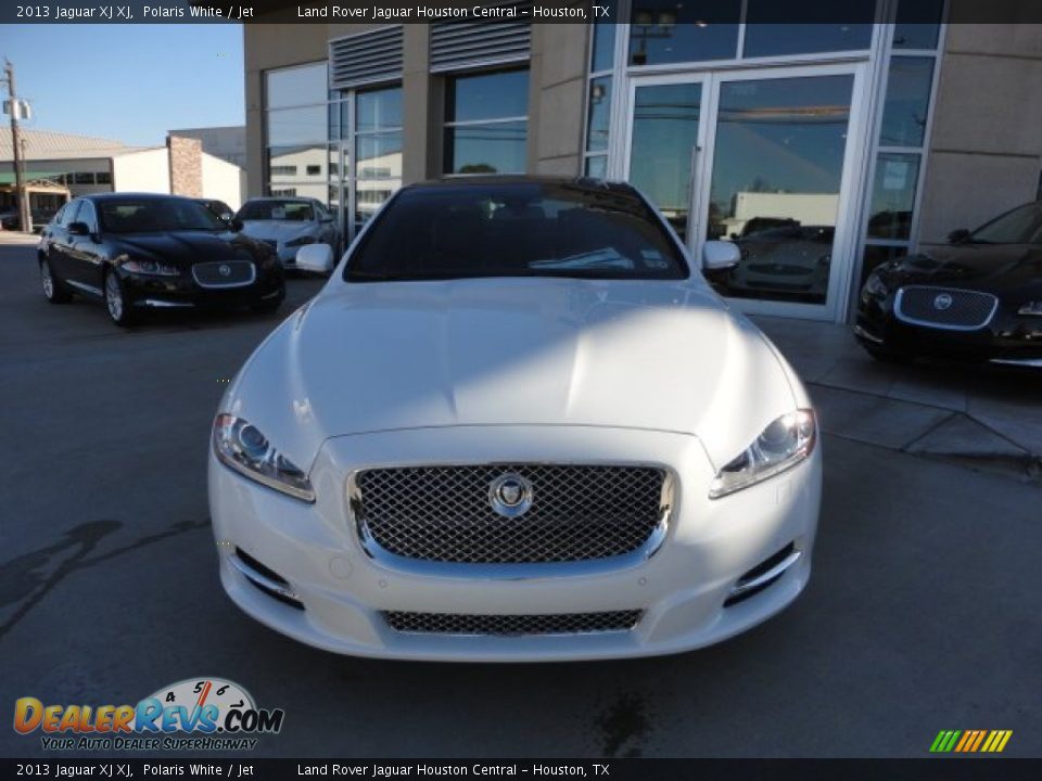 2013 Jaguar XJ XJ Polaris White / Jet Photo #6