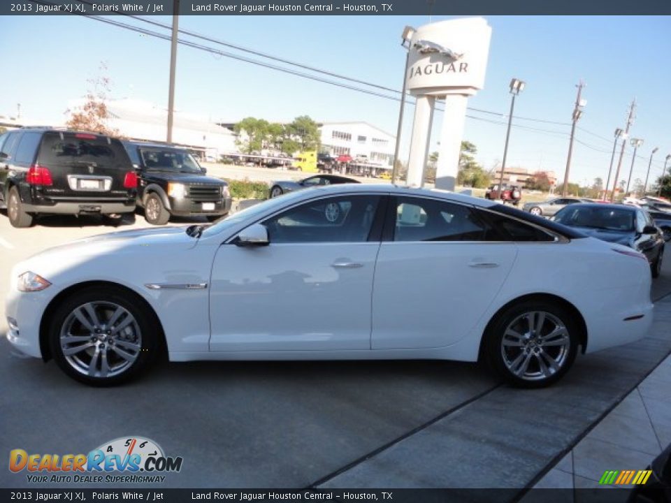 2013 Jaguar XJ XJ Polaris White / Jet Photo #7