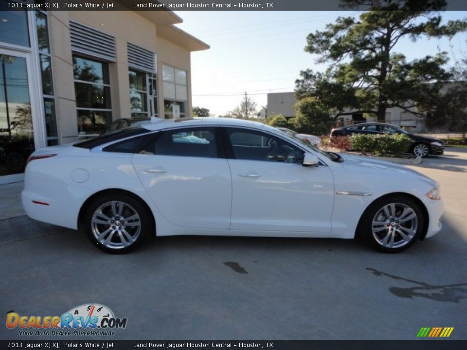 2013 Jaguar XJ XJ Polaris White / Jet Photo #12
