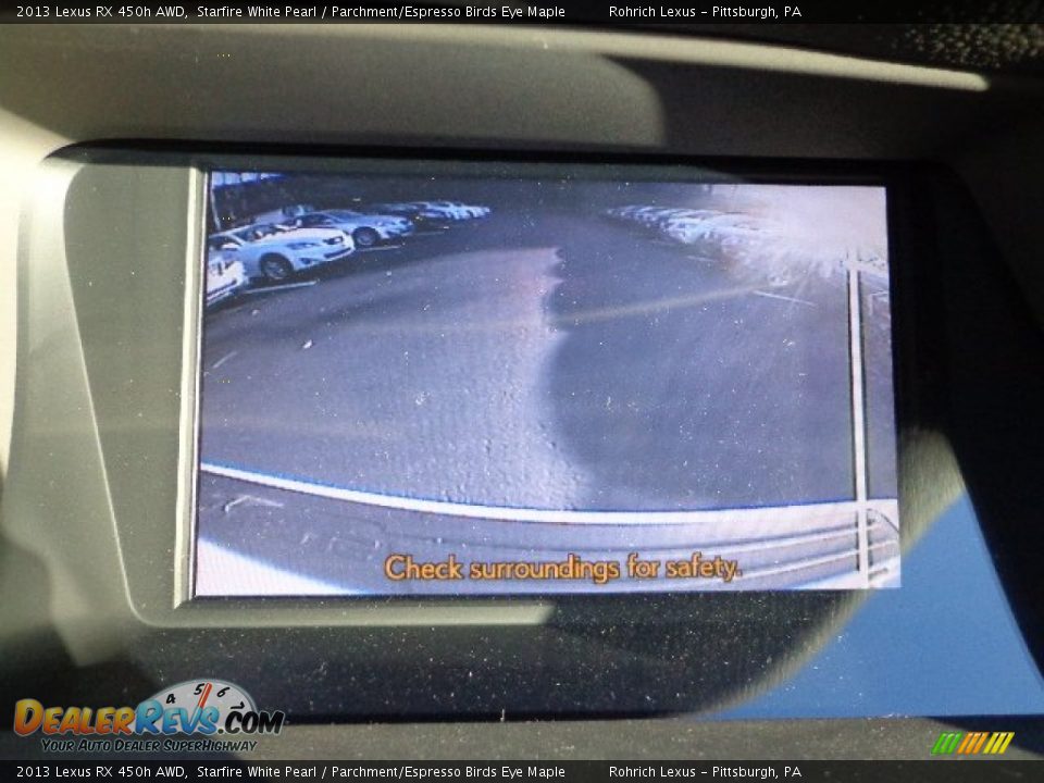 2013 Lexus RX 450h AWD Starfire White Pearl / Parchment/Espresso Birds Eye Maple Photo #17