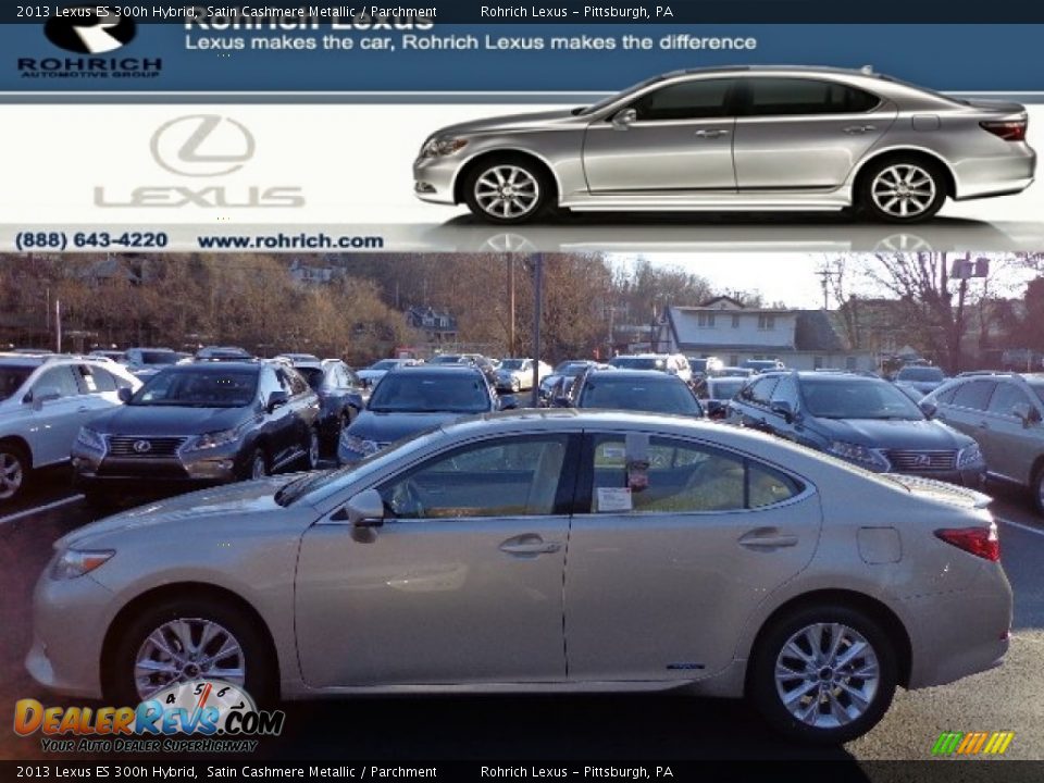 2013 Lexus ES 300h Hybrid Satin Cashmere Metallic / Parchment Photo #1
