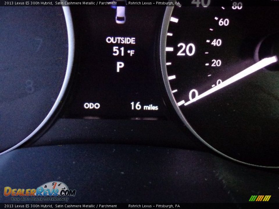 2013 Lexus ES 300h Hybrid Satin Cashmere Metallic / Parchment Photo #19