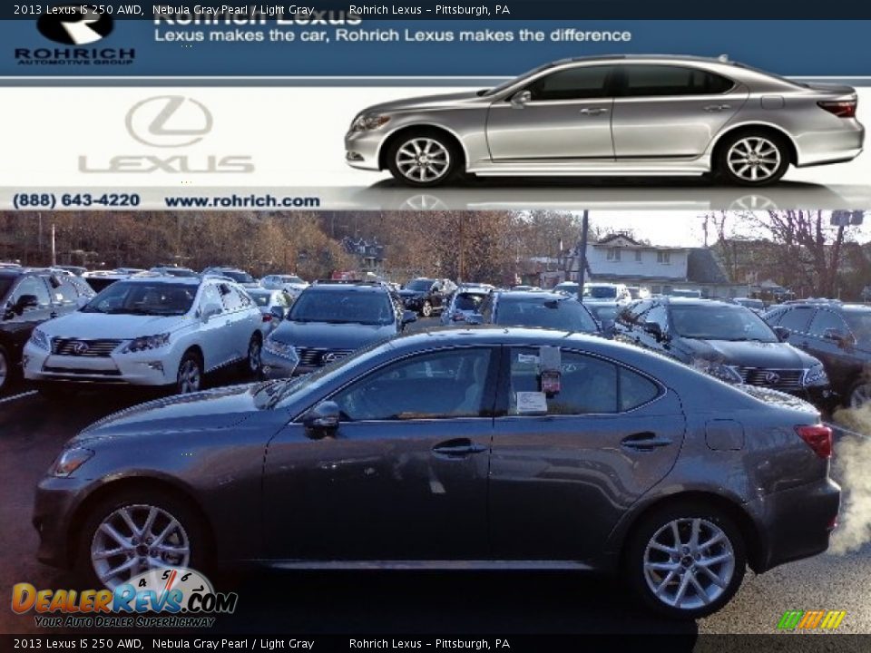 2013 Lexus IS 250 AWD Nebula Gray Pearl / Light Gray Photo #1