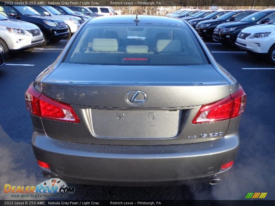 2013 Lexus IS 250 AWD Nebula Gray Pearl / Light Gray Photo #3