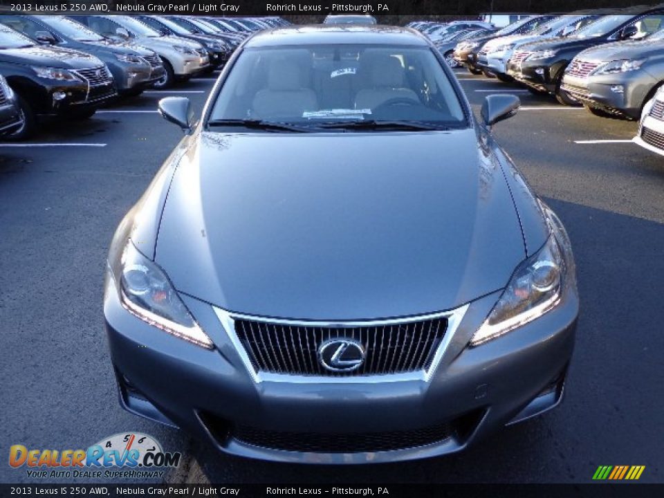 2013 Lexus IS 250 AWD Nebula Gray Pearl / Light Gray Photo #7