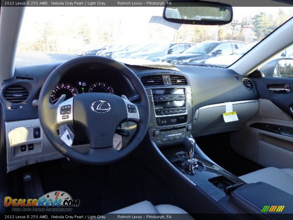 2013 Lexus IS 250 AWD Nebula Gray Pearl / Light Gray Photo #12