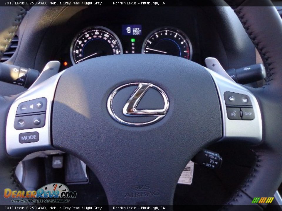 2013 Lexus IS 250 AWD Nebula Gray Pearl / Light Gray Photo #18