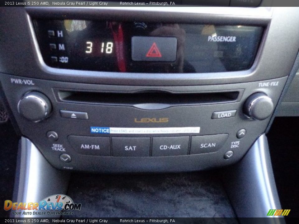 2013 Lexus IS 250 AWD Nebula Gray Pearl / Light Gray Photo #19