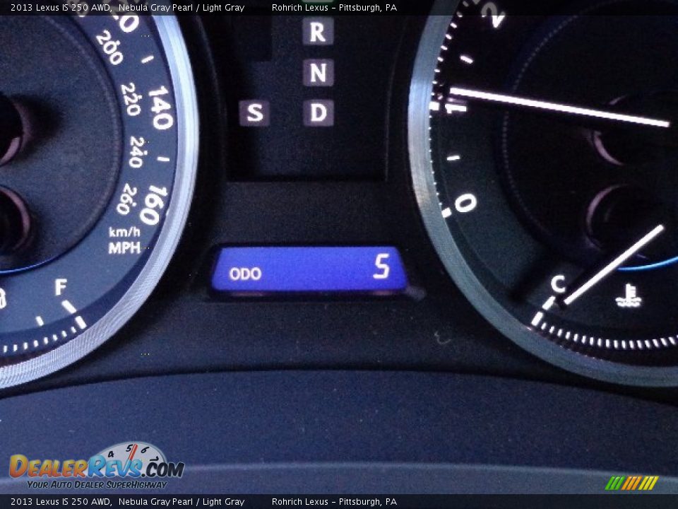 2013 Lexus IS 250 AWD Nebula Gray Pearl / Light Gray Photo #20