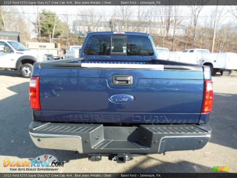 2013 Ford F250 Super Duty XLT Crew Cab 4x4 Blue Jeans Metallic / Steel Photo #7