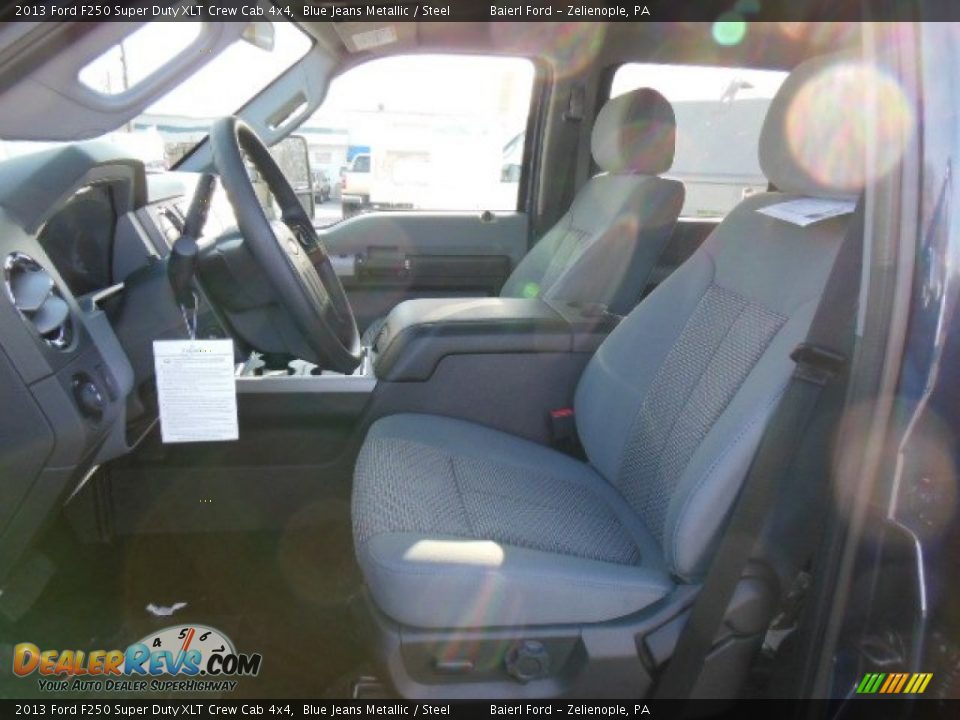 2013 Ford F250 Super Duty XLT Crew Cab 4x4 Blue Jeans Metallic / Steel Photo #11
