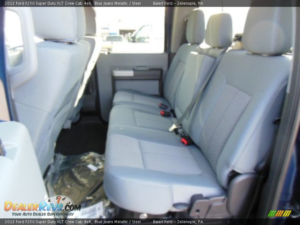 2013 Ford F250 Super Duty XLT Crew Cab 4x4 Blue Jeans Metallic / Steel Photo #13