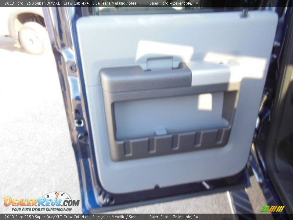 2013 Ford F250 Super Duty XLT Crew Cab 4x4 Blue Jeans Metallic / Steel Photo #14