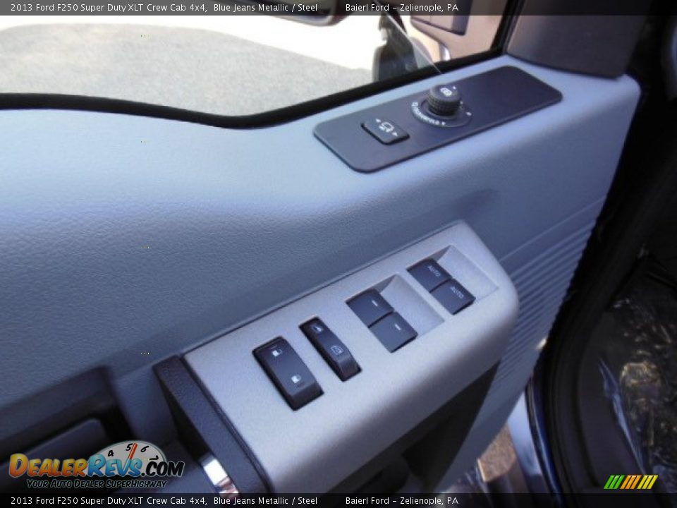 2013 Ford F250 Super Duty XLT Crew Cab 4x4 Blue Jeans Metallic / Steel Photo #15