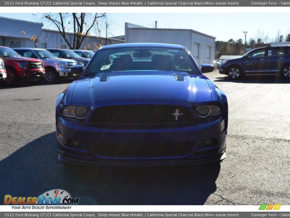 2013 Ford Mustang GT/CS California Special Coupe Deep Impact Blue Metallic / California Special Charcoal Black/Miko-suede Inserts Photo #7