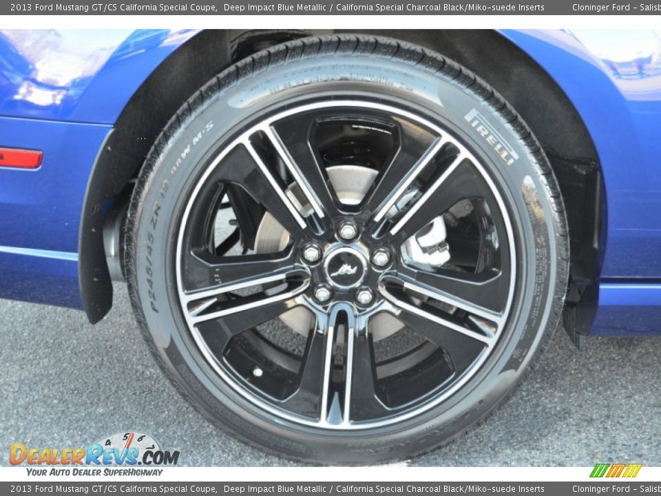 2013 Ford Mustang GT/CS California Special Coupe Deep Impact Blue Metallic / California Special Charcoal Black/Miko-suede Inserts Photo #18