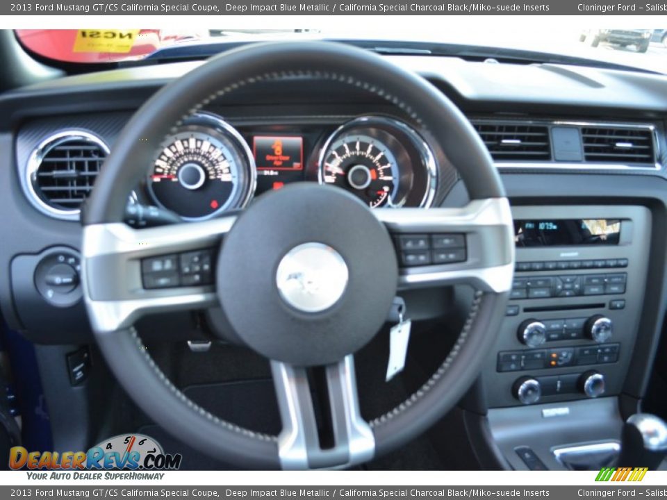 2013 Ford Mustang GT/CS California Special Coupe Deep Impact Blue Metallic / California Special Charcoal Black/Miko-suede Inserts Photo #19